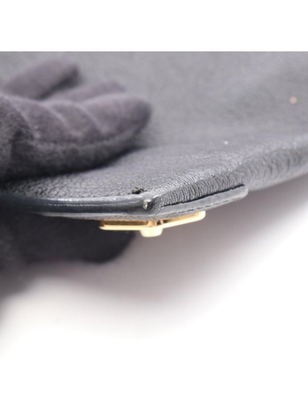 Balenciaga Clutch Classic Metallic Edge Black Leather - Picture 7 of 7